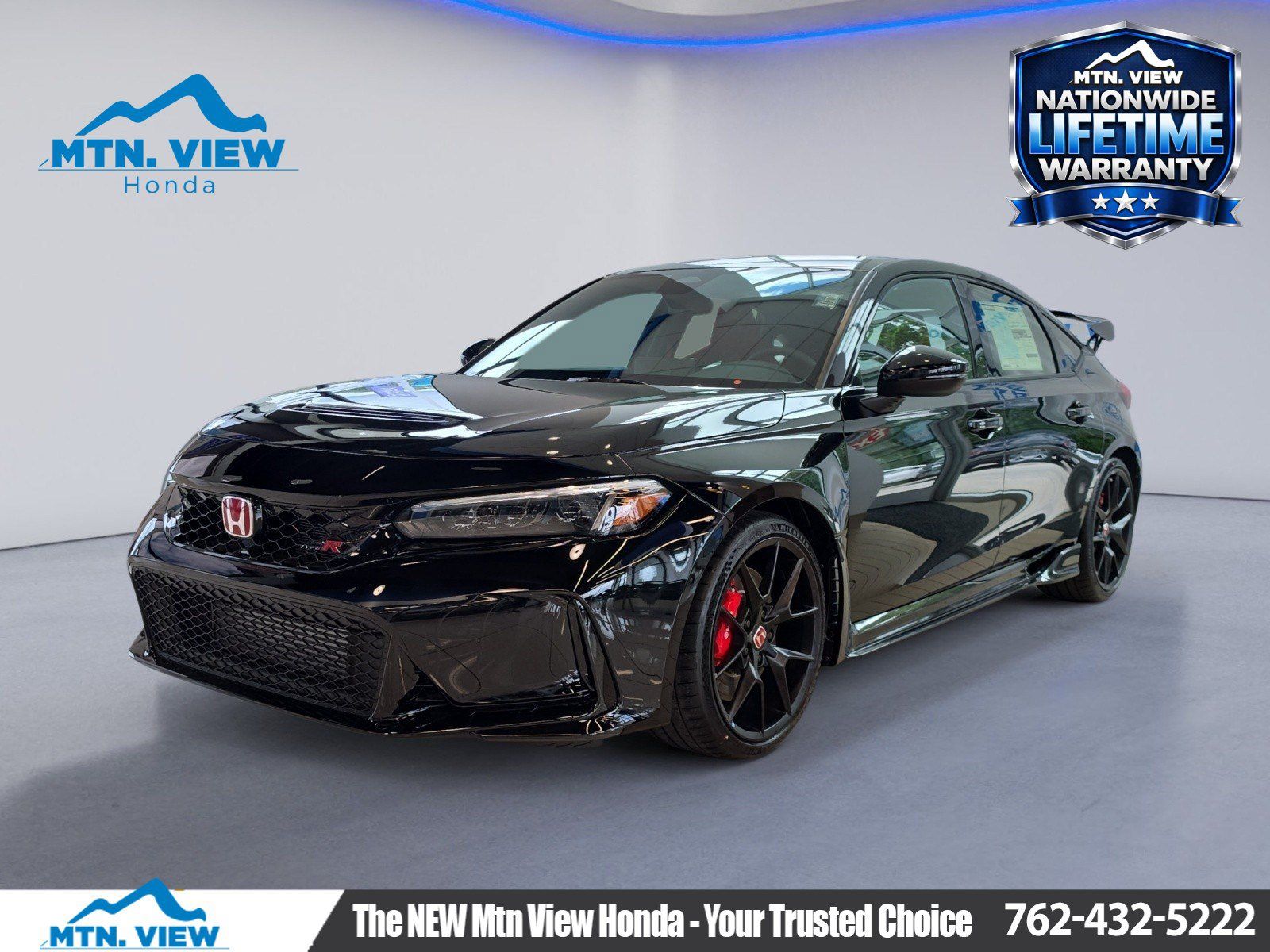 Crystal Black Pearl 2026 Honda Civic Type R Hatchback Front-Wheel Drive 6-Speed Manual