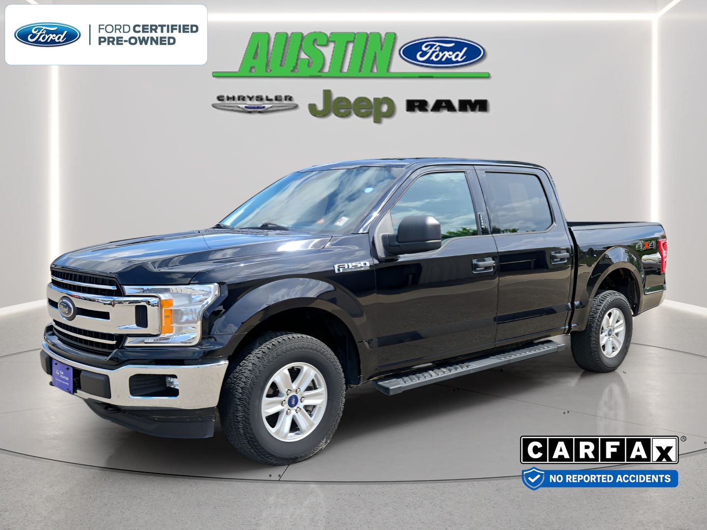 Agate Black Metallic 2019 Ford F-150 Pickup Truck Four-Wheel Drive 6-Speed Automatic