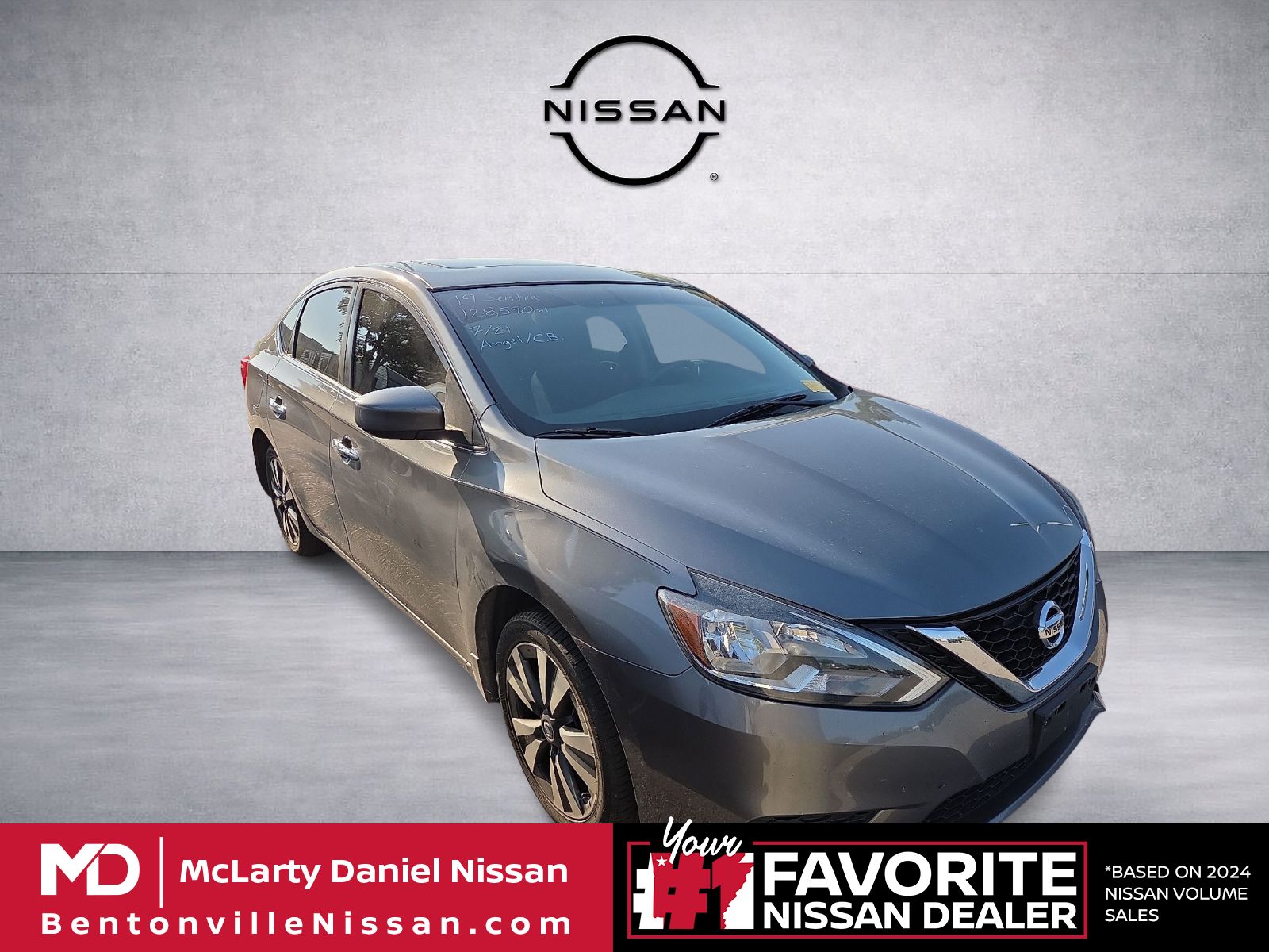 Gray (Gun Metallic) 2019 Nissan Sentra Sedan Front-Wheel Drive Continuously Variable Transmission