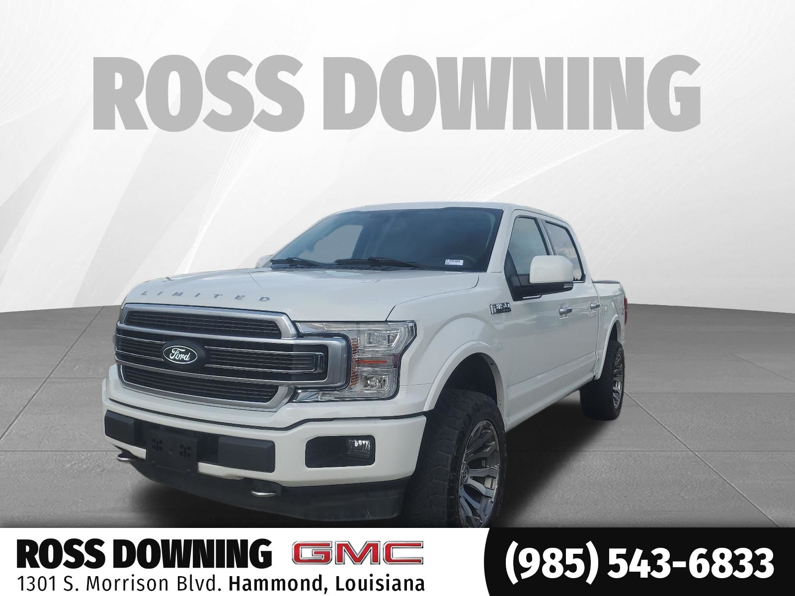 White 2020 Ford F-150 Limited SuperCrew 4WD Pickup Truck Four-Wheel Drive Automatic