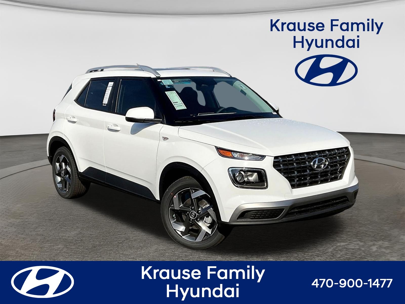 Lunar White 2026 Hyundai Venue SUV / Crossover Front-Wheel Drive Continuously Variable Transmission