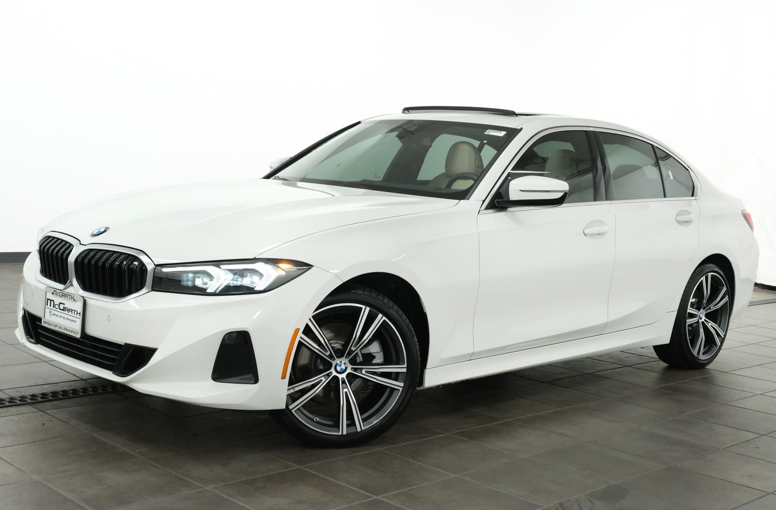 Alpine White 2024 BMW 3 Series Sedan All-Wheel Drive 8-Speed Automatic