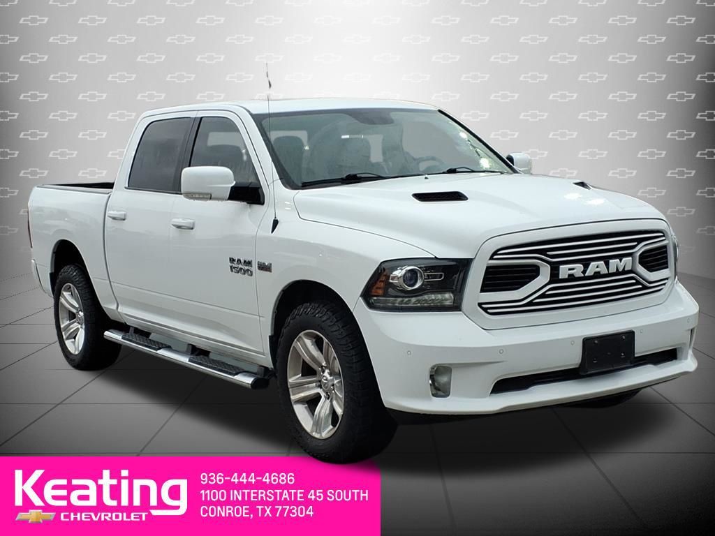 Bright White Clearcoat 2018 RAM 1500 Pickup Truck Four-Wheel Drive 8-Speed Automatic
