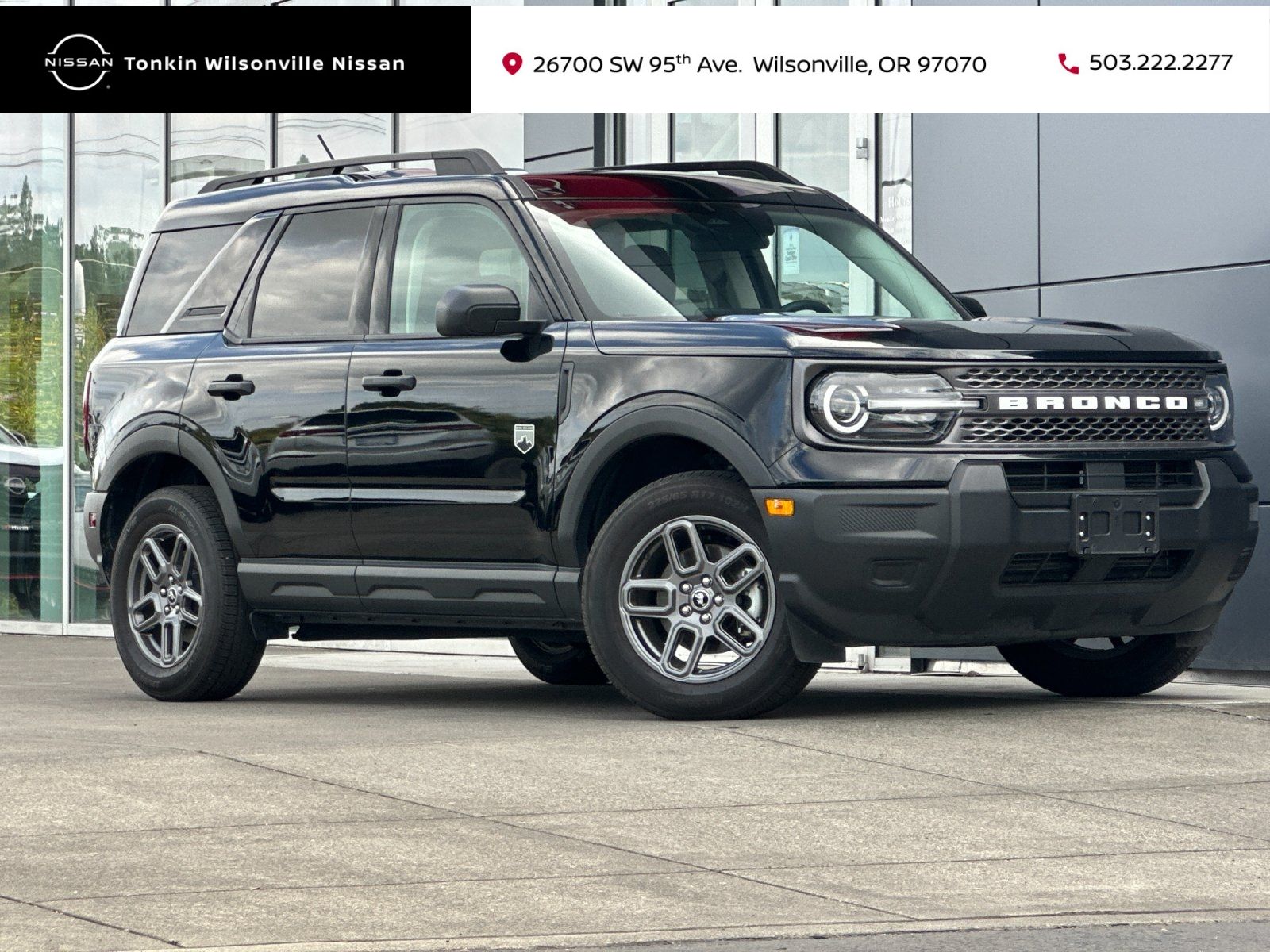 Shadow Black 2025 Ford Bronco Sport SUV / Crossover All-Wheel Drive 8-Speed Automatic