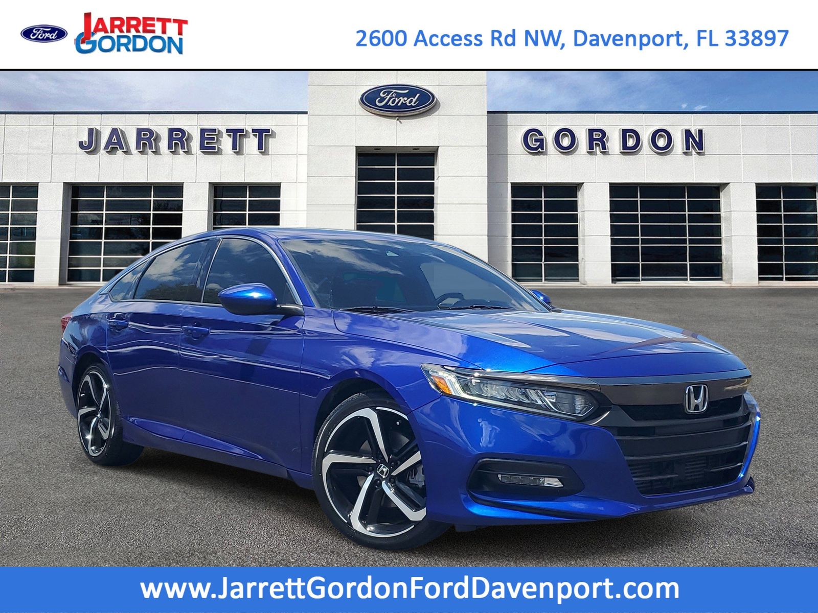 Blue 2020 Honda Accord 1.5T Sport FWD Sedan Front-Wheel Drive Continuously Variable Transmission