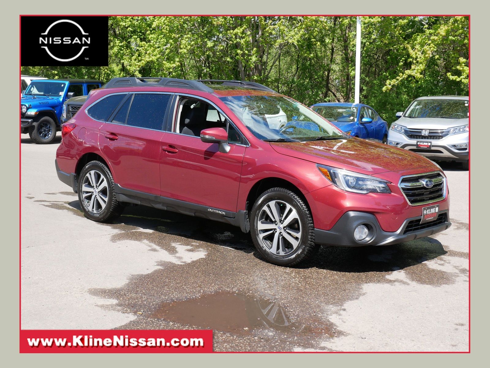 Crimson Red Pearl 2019 Subaru Outback 2.5i Limited AWD Wagon All-Wheel Drive Continuously Variable Transmission