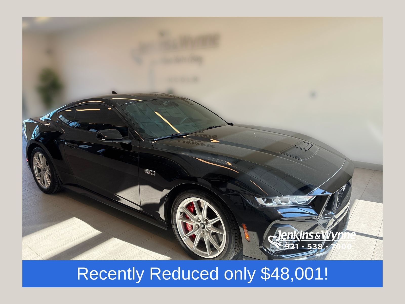 Shadow Black 2024 Ford Mustang Coupe Rear-Wheel Drive Automatic