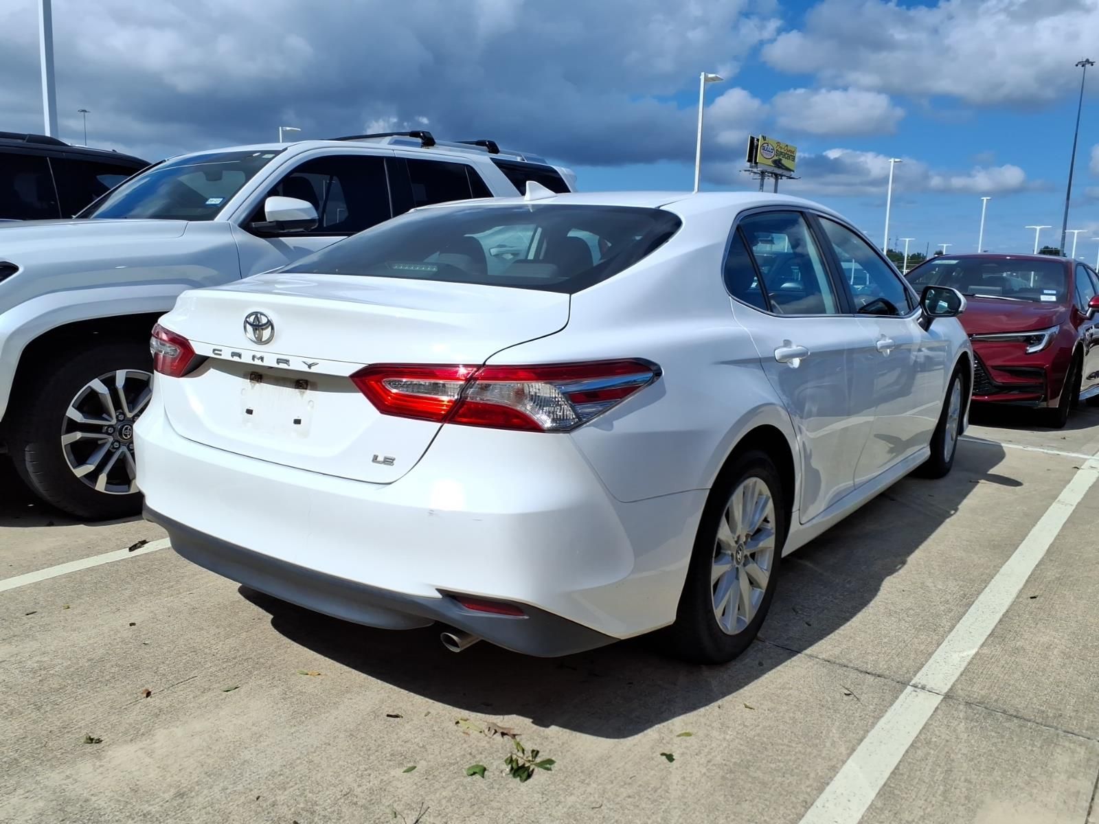 2020 Toyota Camry LE White at Joe Myers Mazda Kia
