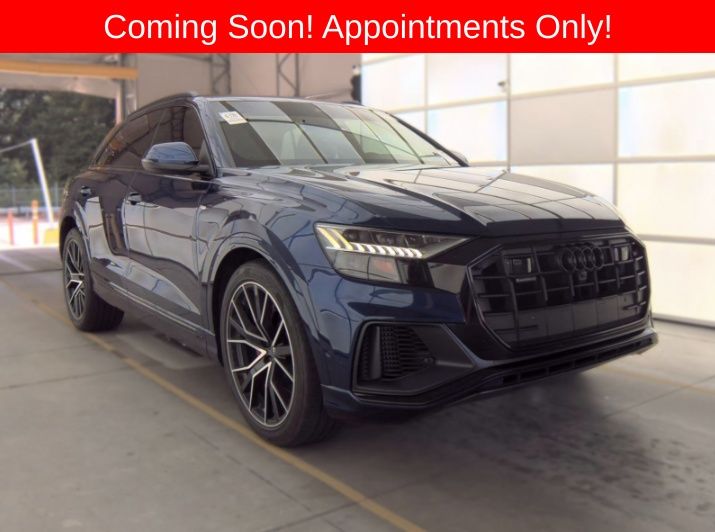 Blue Metallic 2021 Audi Q8 SUV / Crossover All-Wheel Drive 8-Speed Automatic