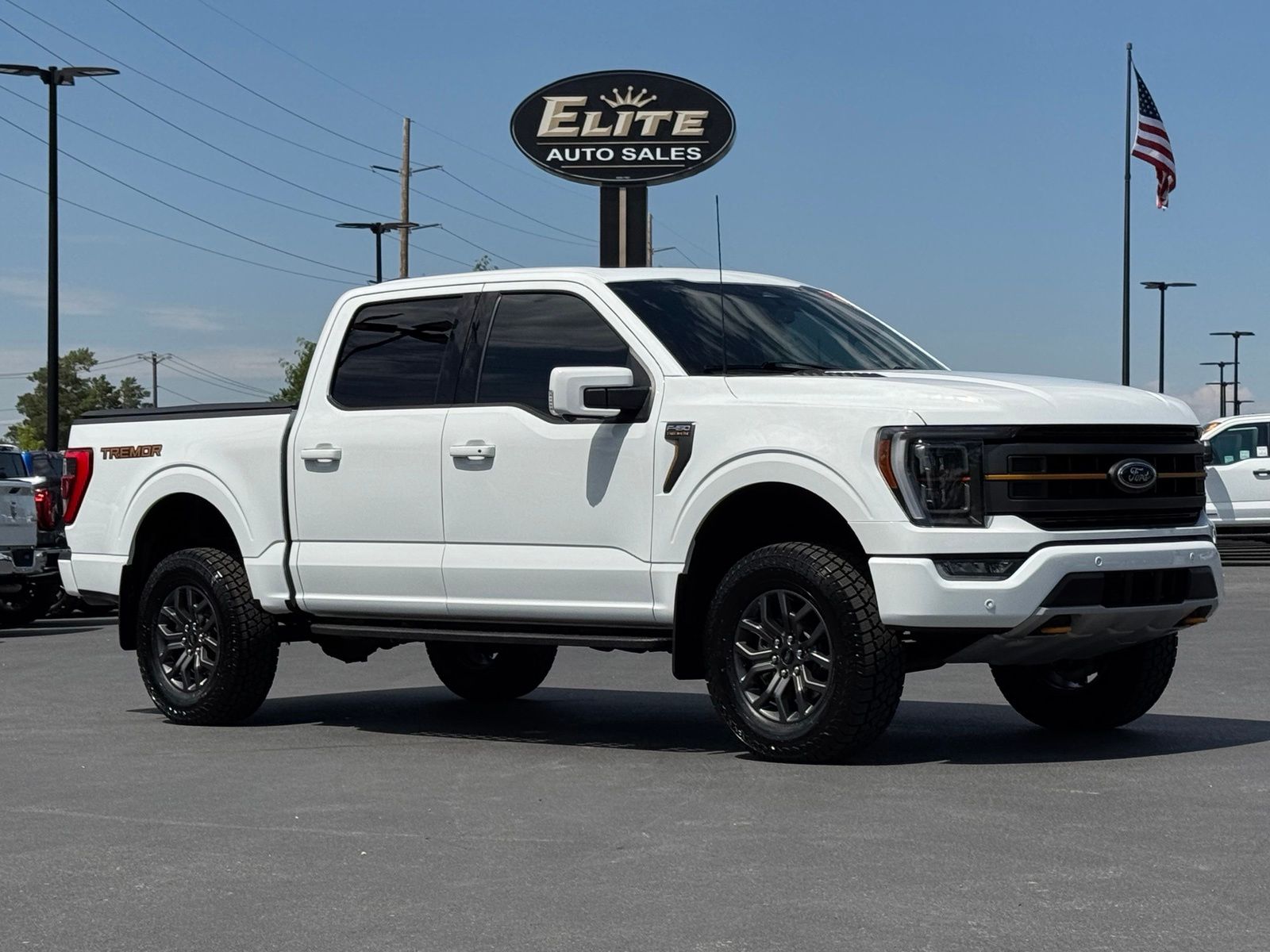 White 2023 Ford F-150 Pickup Truck Four-Wheel Drive Automatic