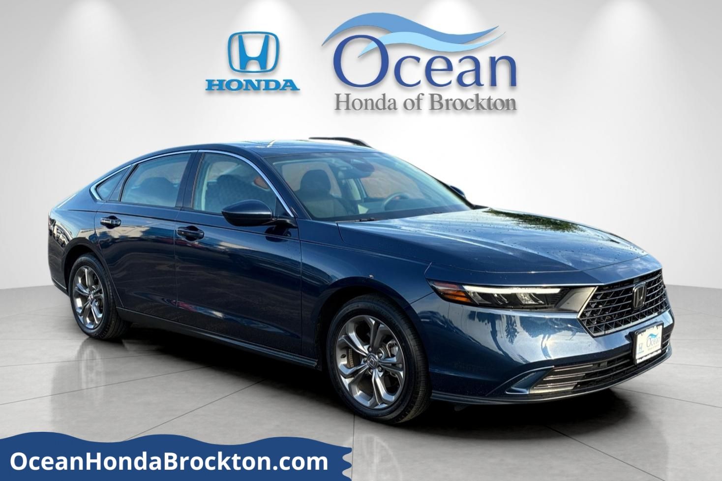 Canyon River Blue Metallic 2024 Honda Accord EX FWD Sedan Front-Wheel Drive Continuously Variable Transmission