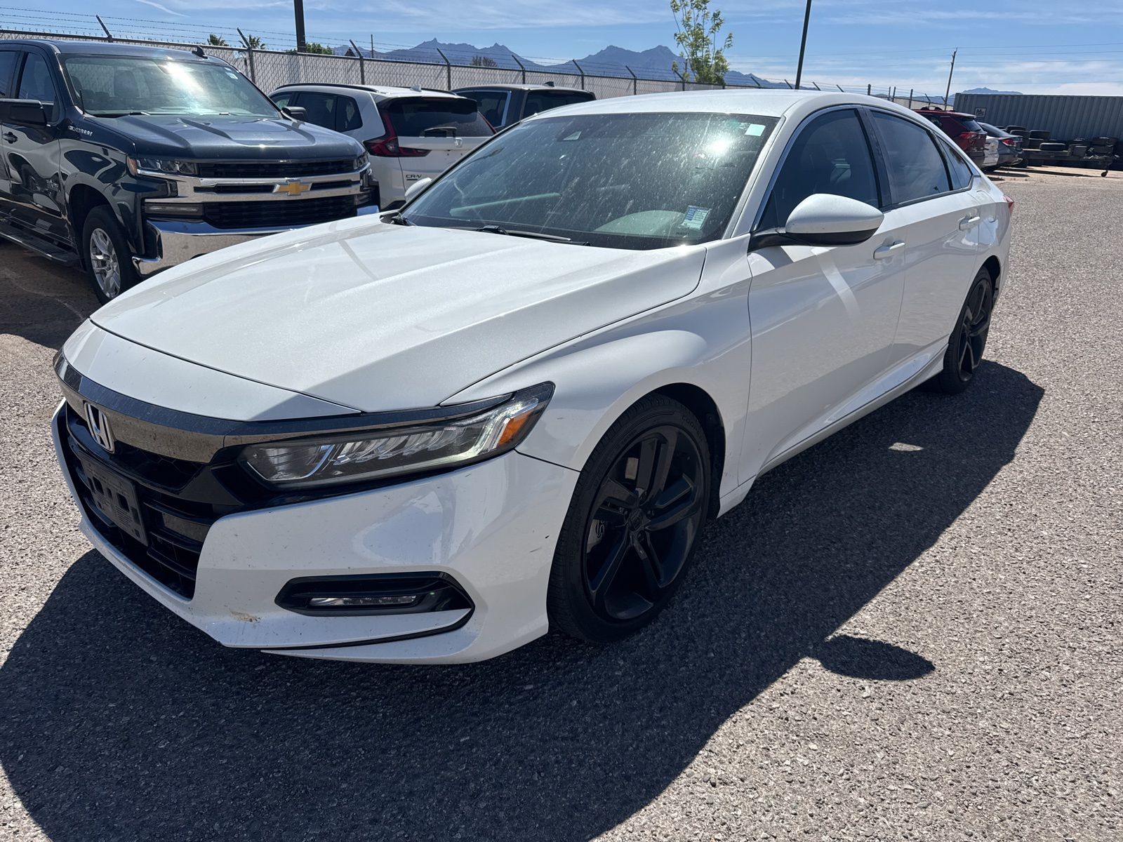 Platinum White Pearl 2018 Honda Accord 1.5T Sport FWD Sedan Front-Wheel Drive Continuously Variable Transmission
