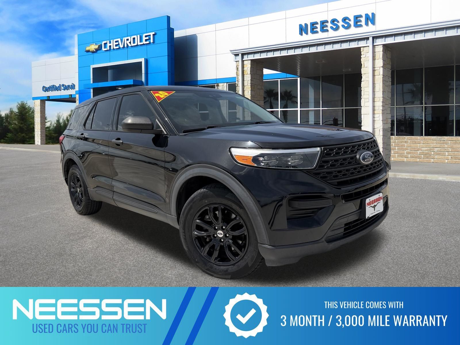 Black Metallic 2020 Ford Explorer SUV / Crossover Rear-Wheel Drive Automatic