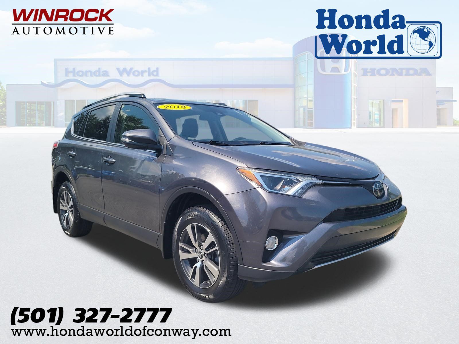 Magnetic Gray Metallic 2018 Toyota RAV4 SUV / Crossover All-Wheel Drive 6-Speed Automatic