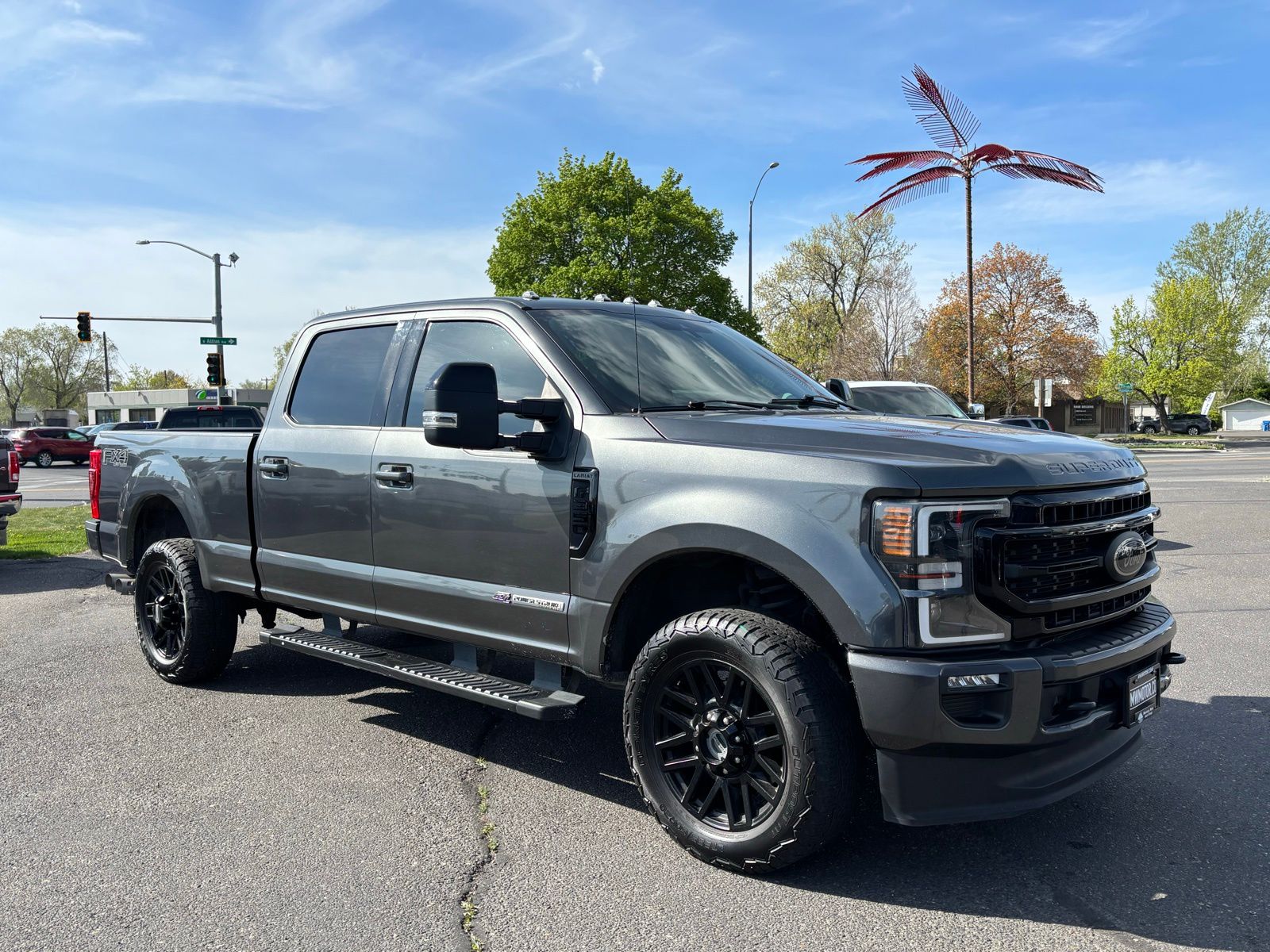 Gray (Magnetic Metallic) 2020 Ford F-350 Super Duty Lariat Crew Cab 4WD Pickup Truck Four-Wheel Drive Automatic