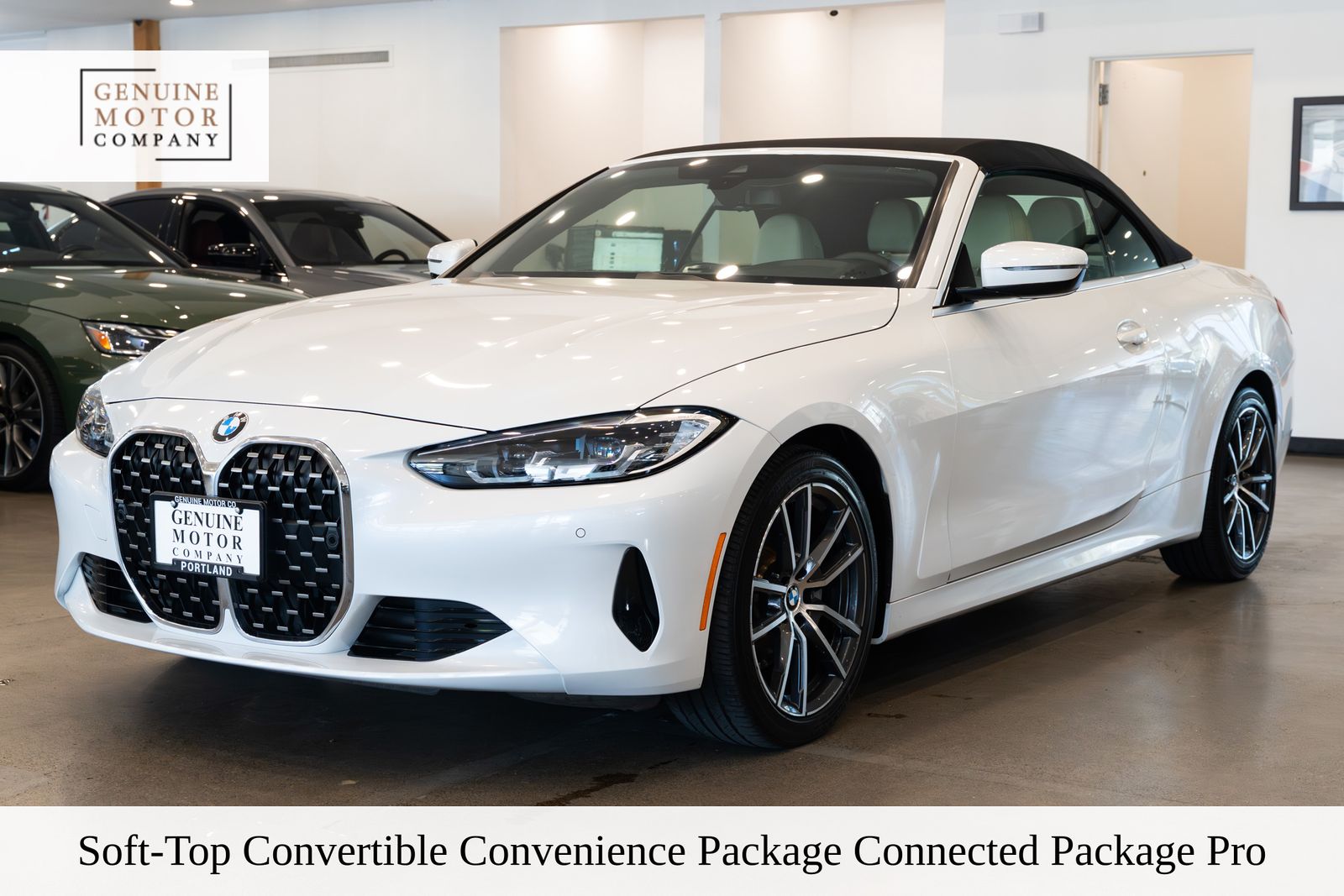 White Metallic 2022 BMW 4 Series Convertible All-Wheel Drive 8-Speed Automatic