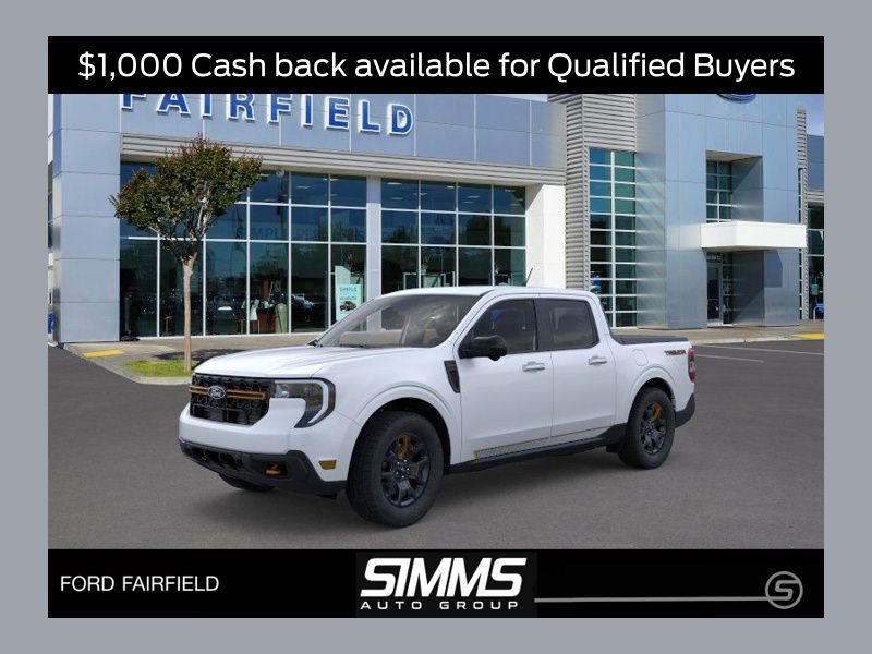 White Metallic 2025 Ford Maverick Pickup Truck All-Wheel Drive 8-Speed Automatic