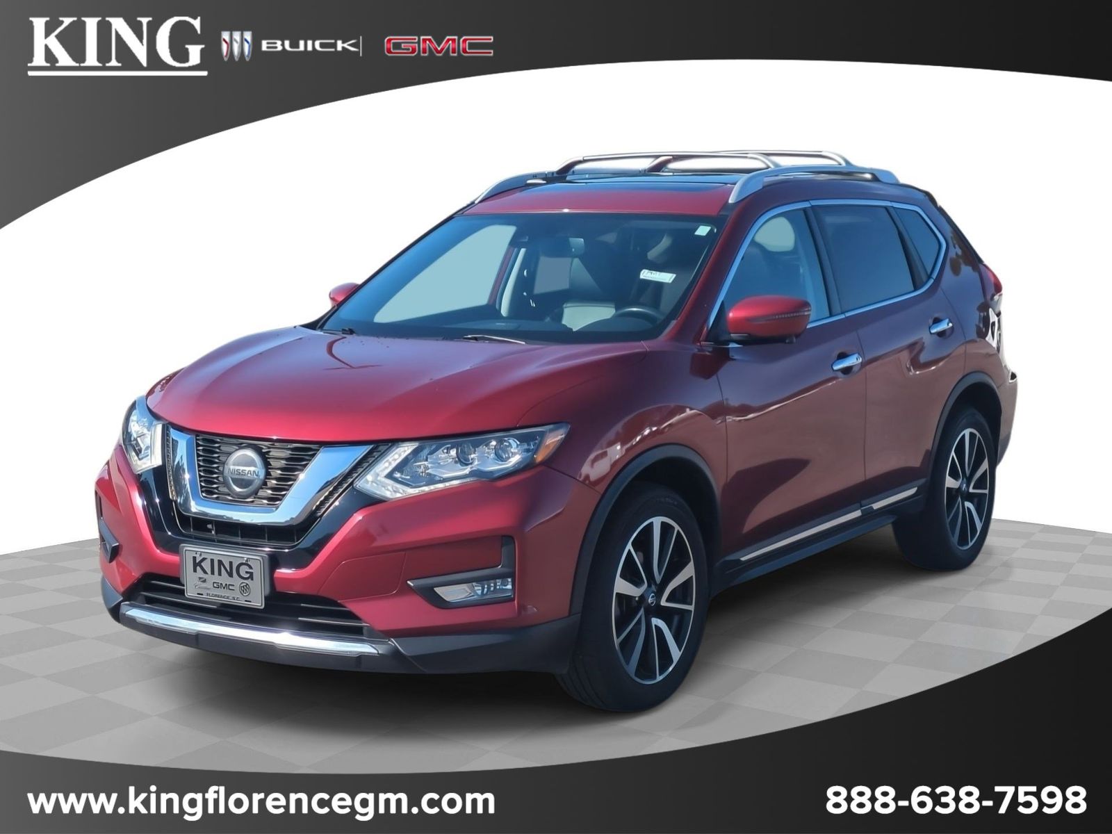 Red (Scarlet) 2019 Nissan Rogue SL AWD SUV / Crossover All-Wheel Drive Continuously Variable Transmission