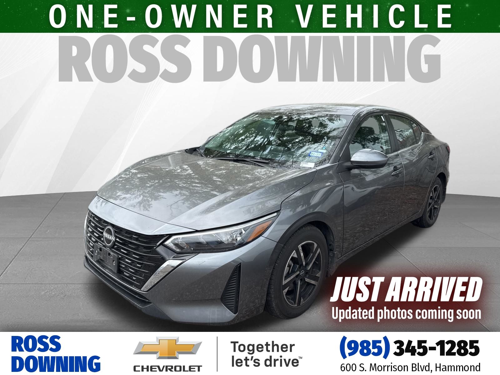 Gray (Gun Metallic) 2024 Nissan Sentra SV FWD Sedan Front-Wheel Drive Continuously Variable Transmission