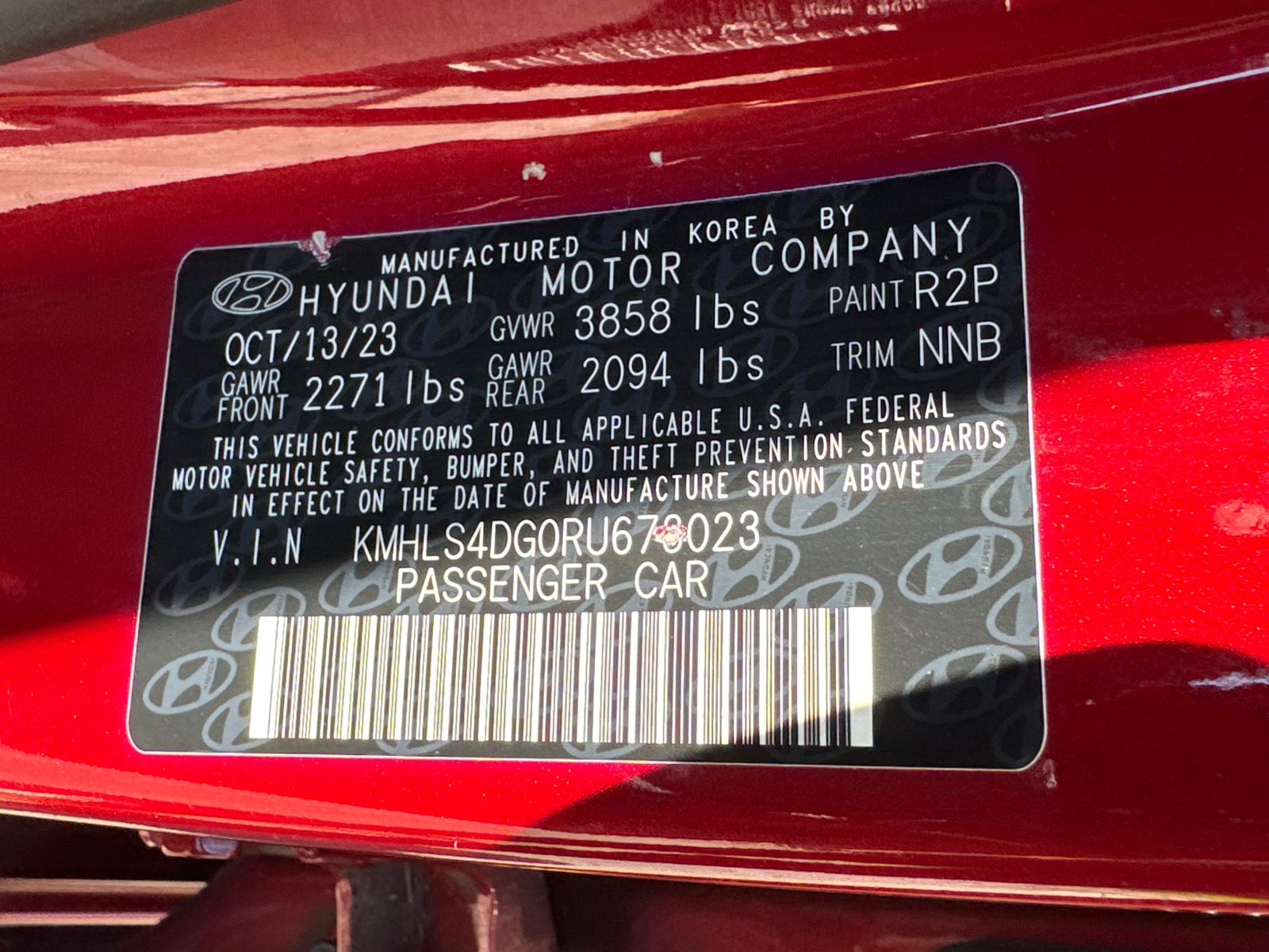 Used 2024 Red Hyundai SEL image 32