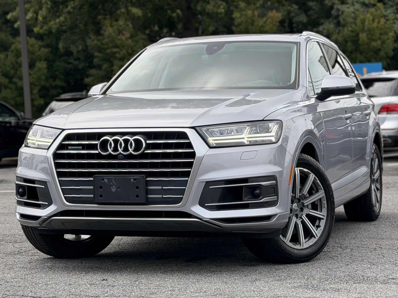 Silver Metallic 2018 Audi Q7 SUV / Crossover All-Wheel Drive 8-Speed Automatic