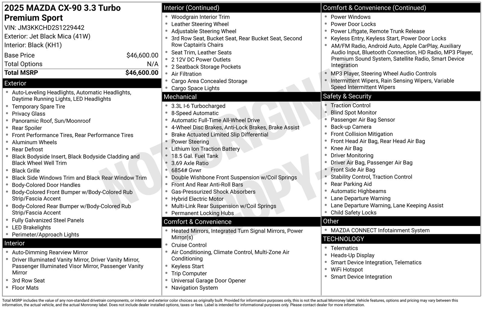 Used Car 2025 Mazda Cx-90  3.3 Turbo Premium For Sale Under $40,000 In Austin, Texas