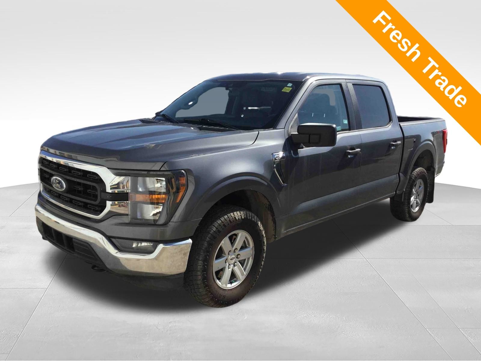 Gray 2023 Ford F-150 Pickup Truck Four-Wheel Drive Automatic
