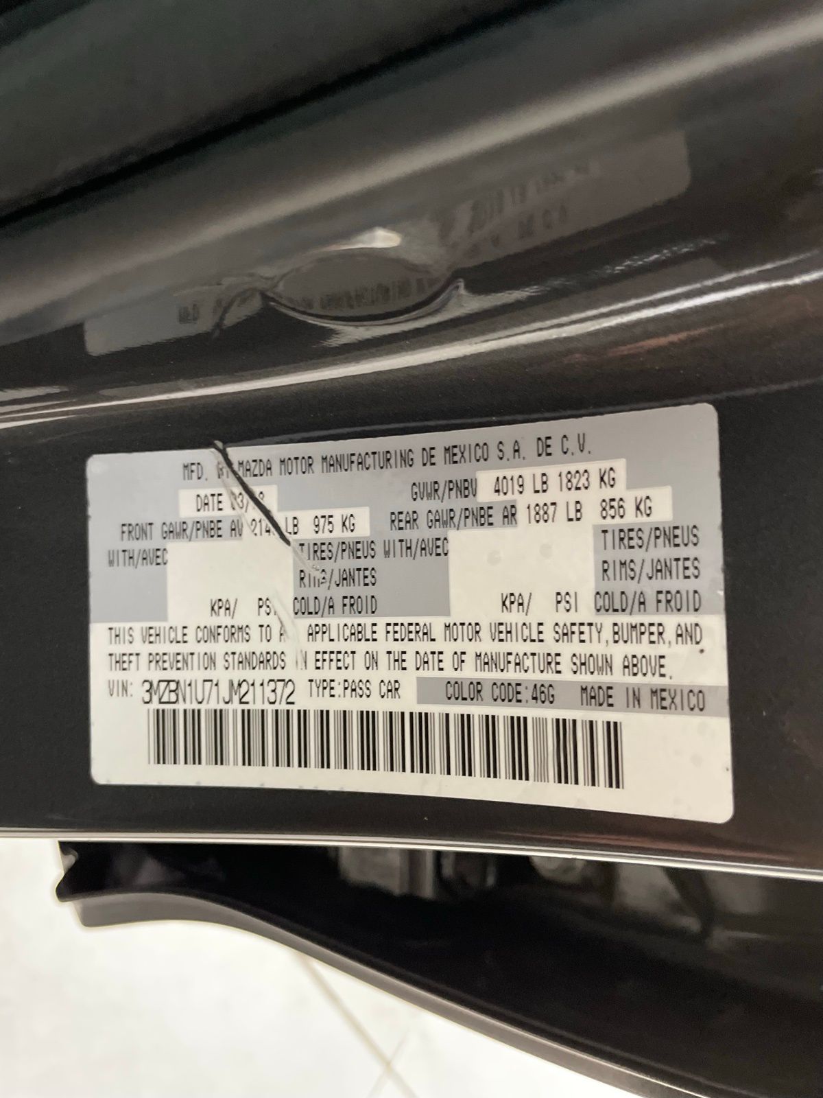 Used Car 2018 Mazda Mazda3  Sport For Sale Under $15,000 In Austin, Texas