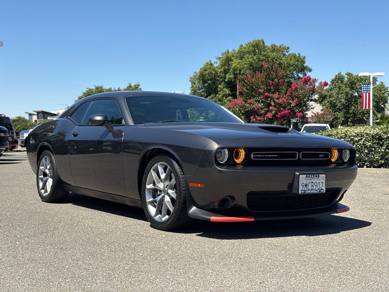 Gray (Granite Crystal Metallic Clearcoat) 2023 Dodge Challenger Coupe Rear-Wheel Drive 8-Speed Automatic