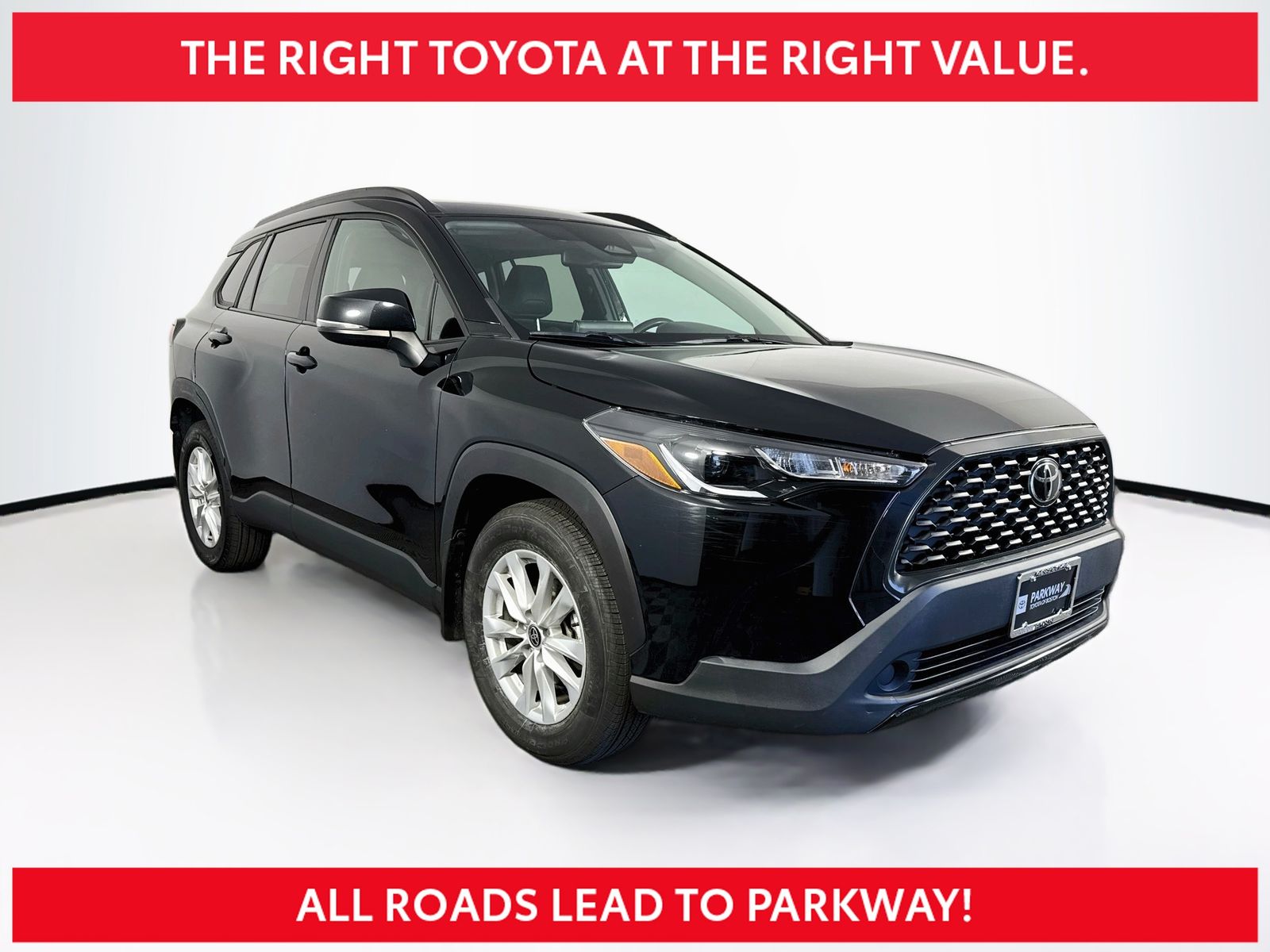 Jet Black 2023 Toyota Corolla Cross SUV / Crossover All-Wheel Drive Continuously Variable Transmission