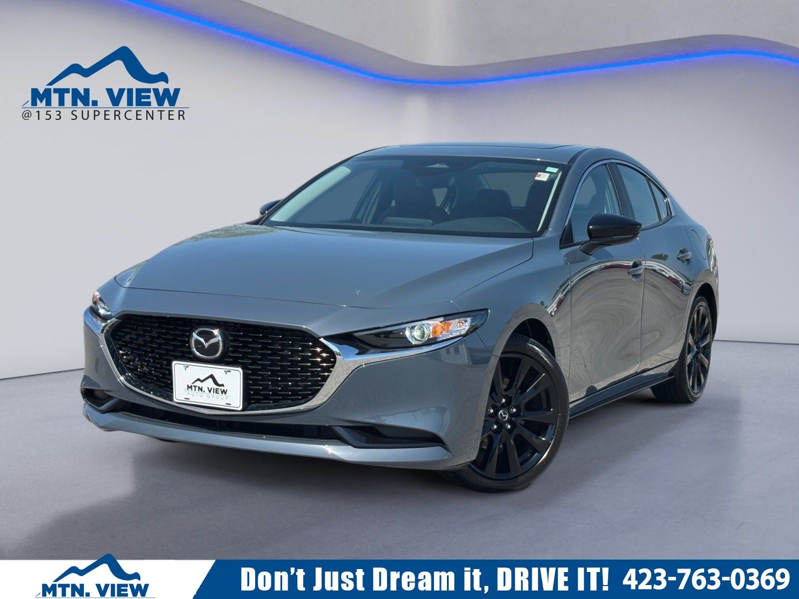 Polymetal Gray Metallic 2025 Mazda MAZDA3 2.5 S Carbon Edition Sedan AWD Sedan All-Wheel Drive 6-Speed Automatic
