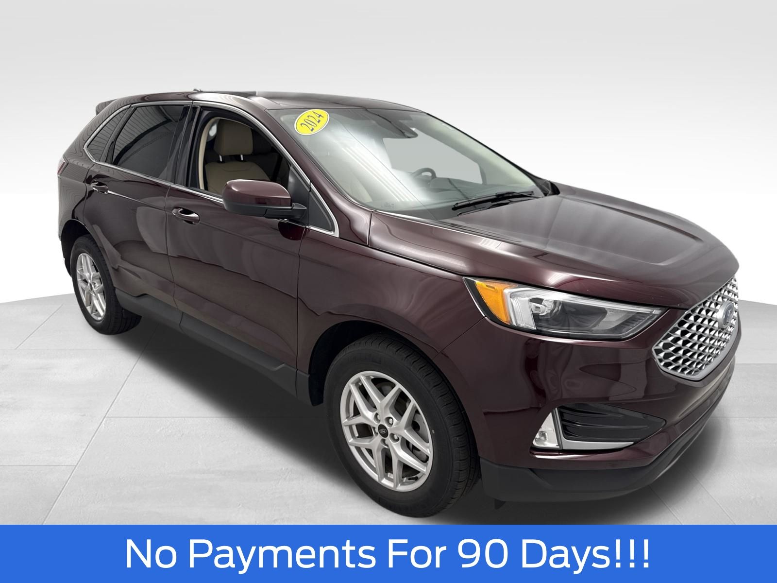 Red (Burgundy) 2024 Ford Edge SUV / Crossover All-Wheel Drive 8-Speed Automatic