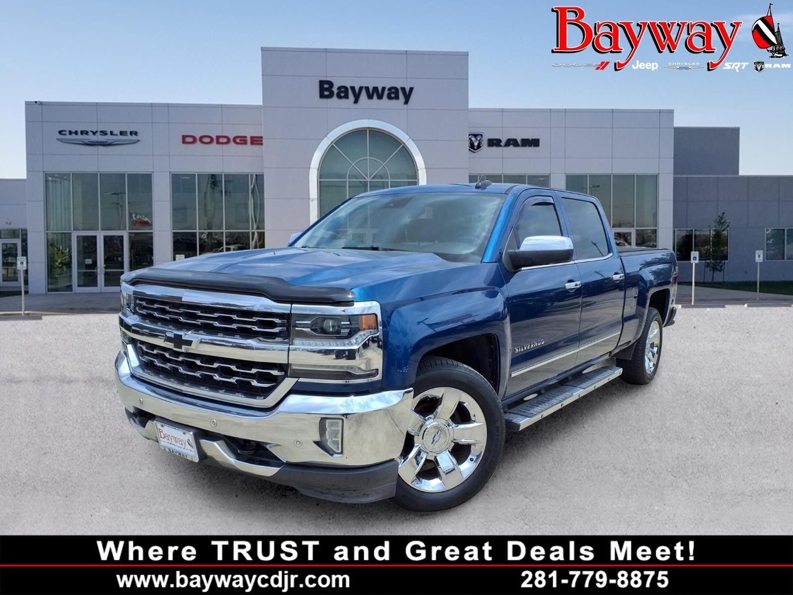 2017 Chevrolet Silverado 1500 LTZ Blue at Community Honda