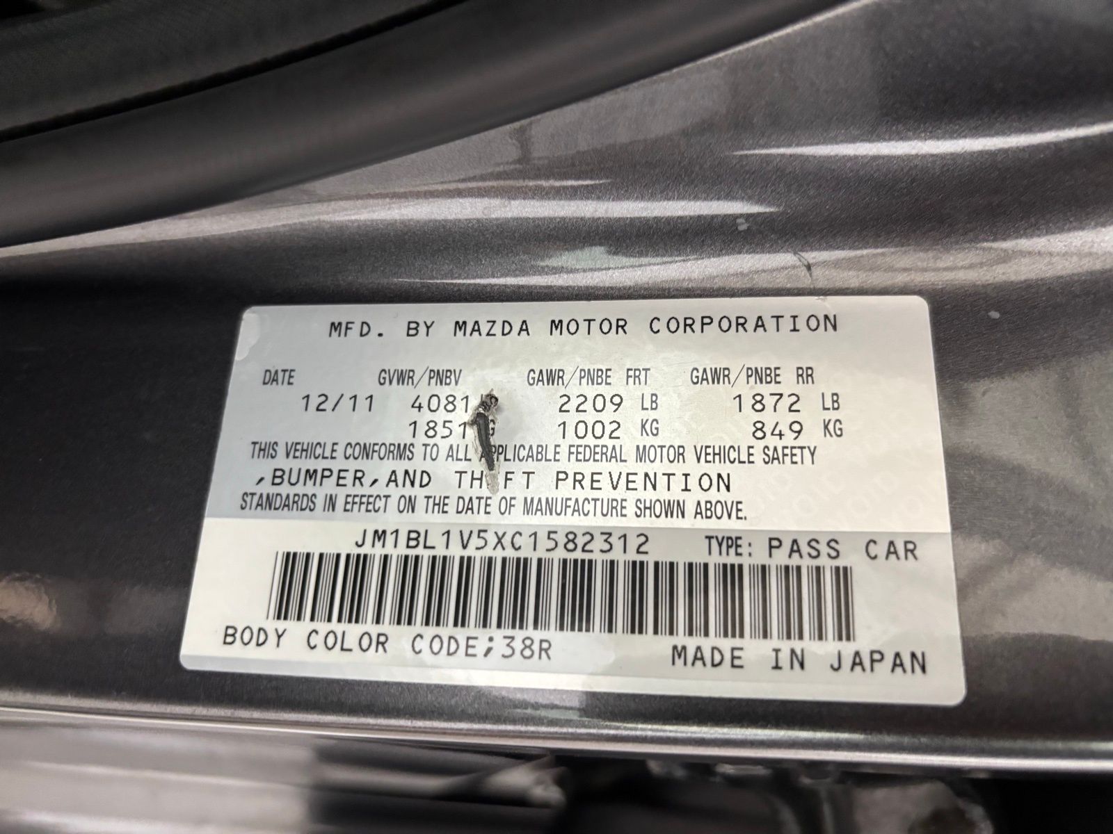 Used Car 2012 Mazda Mazda3  S Touring For Sale Under $10,000 In Austin, Texas