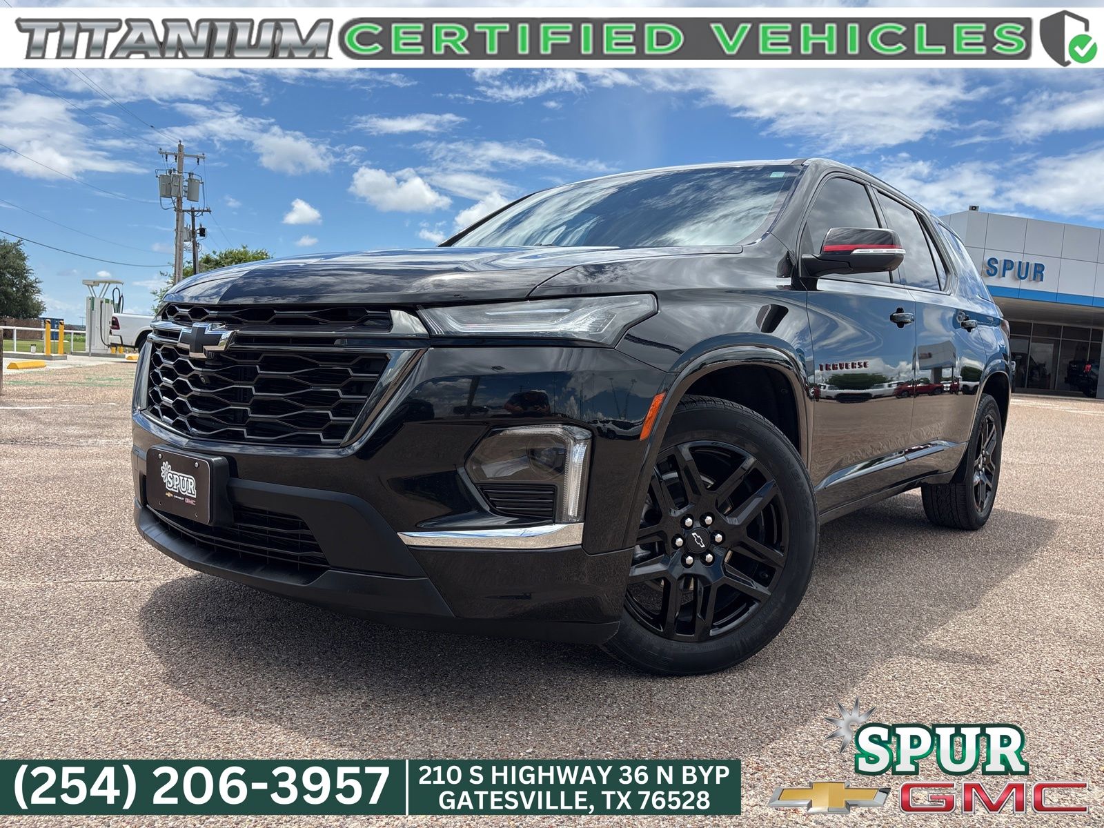 Mosaic Black Metallic 2022 Chevrolet Traverse Premier FWD SUV / Crossover Front-Wheel Drive 9-Speed Automatic