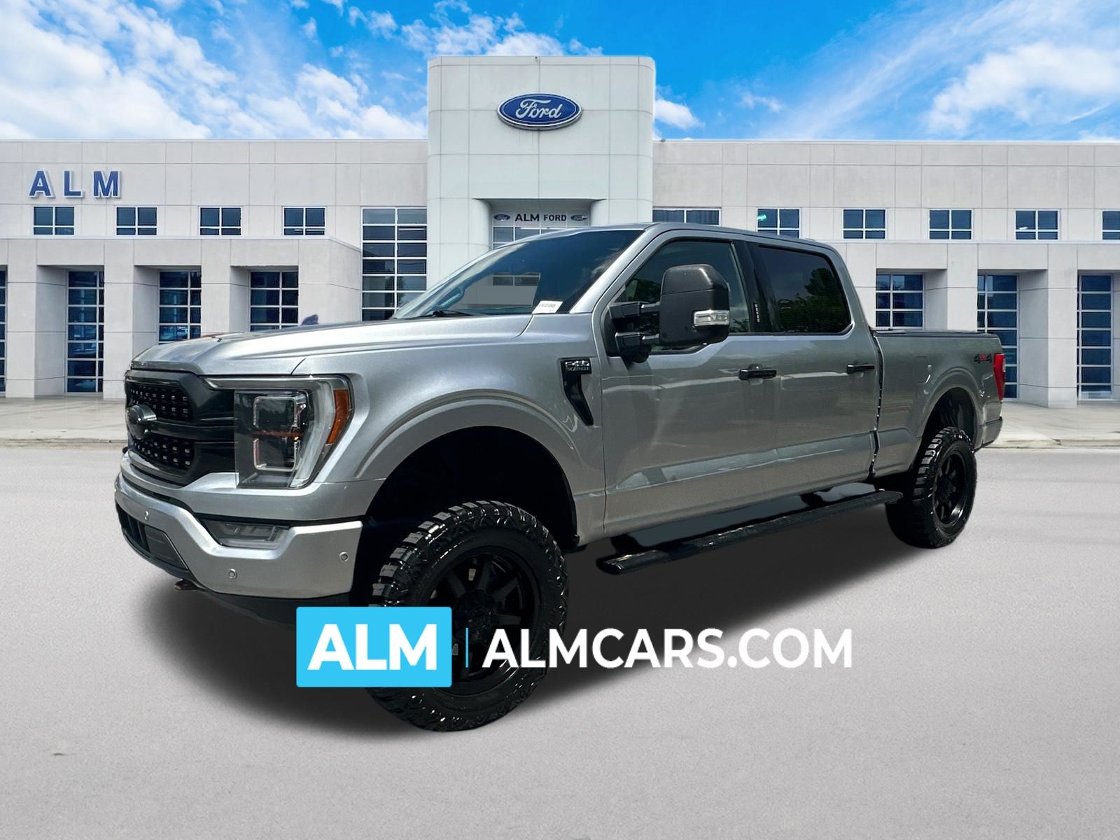 Iconic Silver Metallic 2022 Ford F-150 Pickup Truck Four-Wheel Drive Automatic