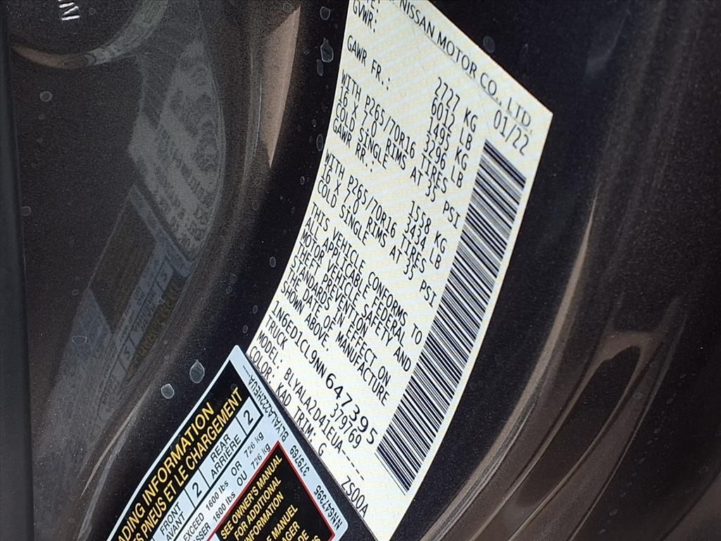 2022 Nissan Frontier S Gray at Wharton Ford