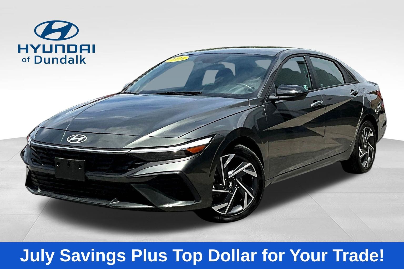 Gray 2025 Hyundai Elantra Sedan Front-Wheel Drive Continuously Variable Transmission