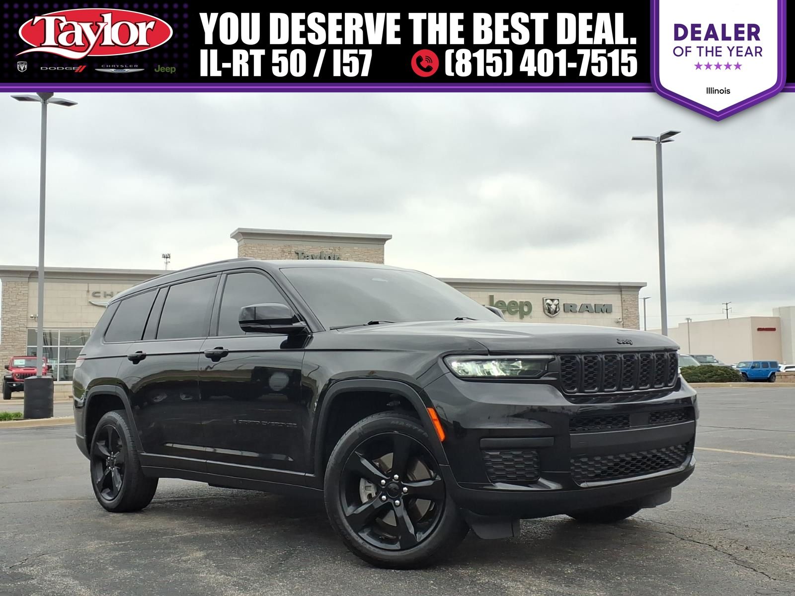 Diamond Black Crystal Pearlcoat 2021 Jeep Grand Cherokee L Altitude 4WD SUV / Crossover Four-Wheel Drive 8-Speed Automatic