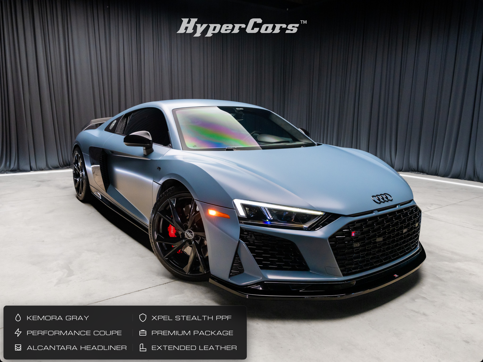 Gray Metallic 2022 Audi R8 Coupe Rear-Wheel Drive 7-Speed Automatic