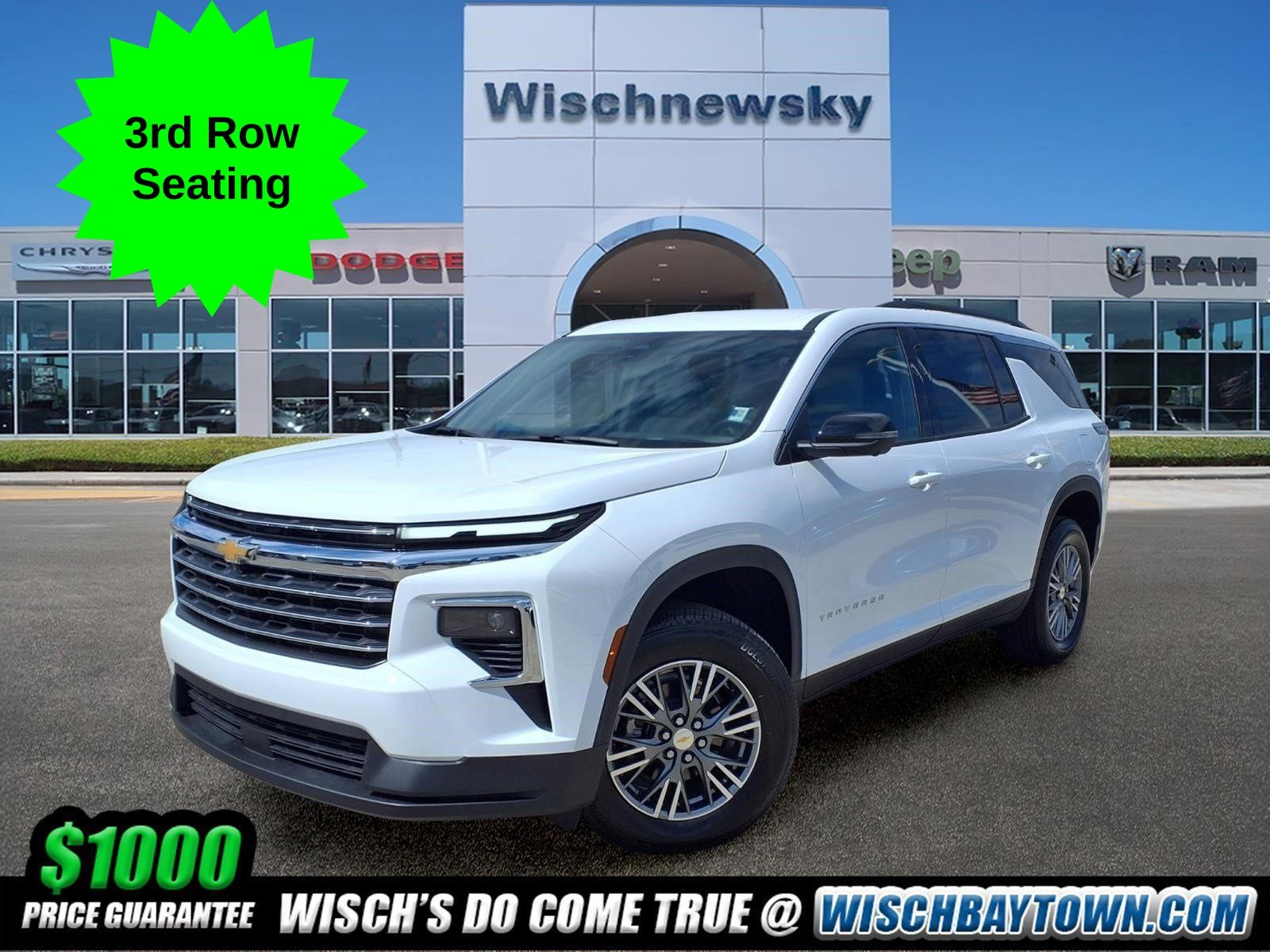 Summit White 2026 Chevrolet Traverse SUV / Crossover Front-Wheel Drive 8-Speed Automatic