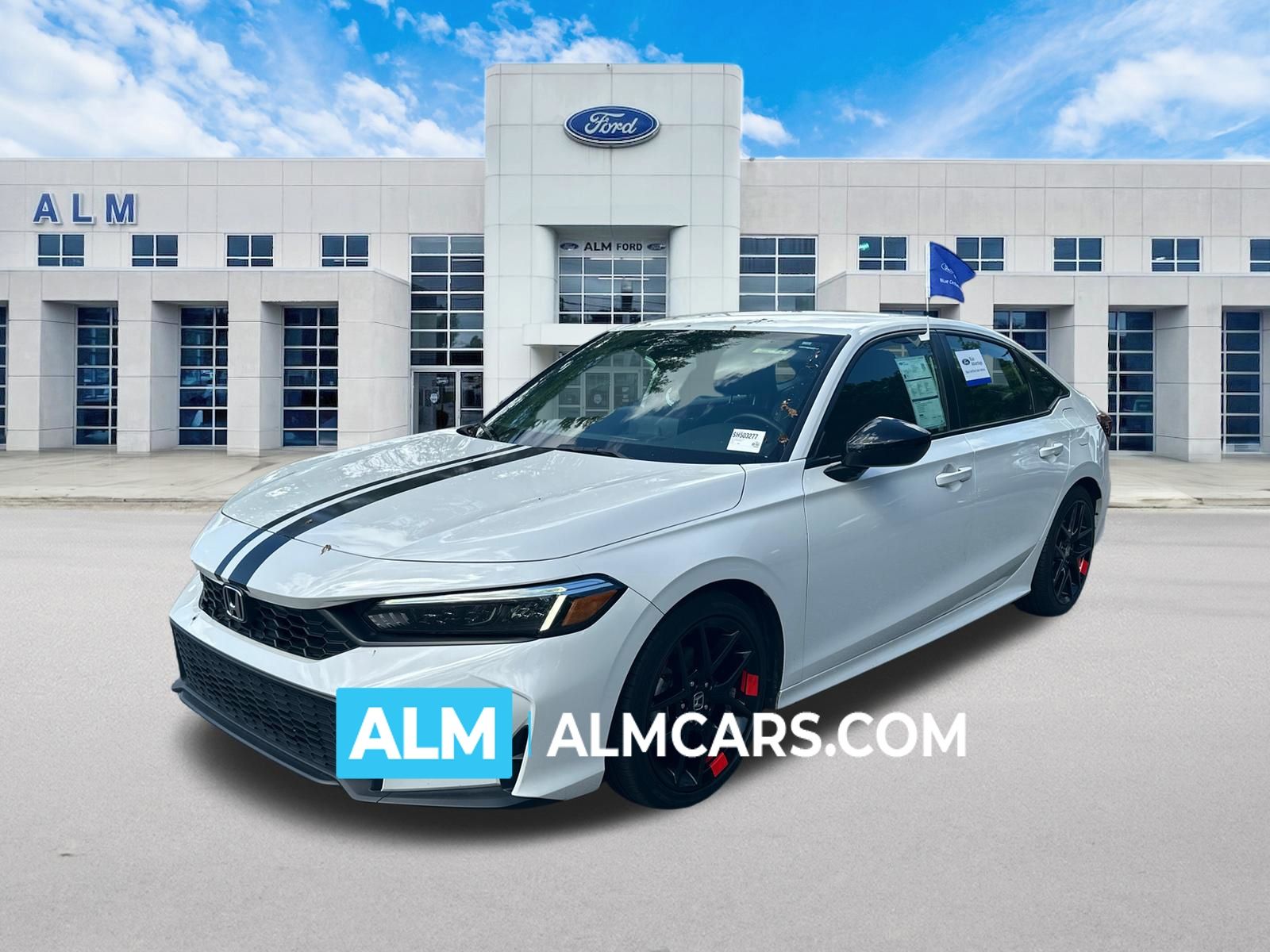 Platinum White Pearl 2025 Honda Civic Sedan Front-Wheel Drive Continuously Variable Transmission
