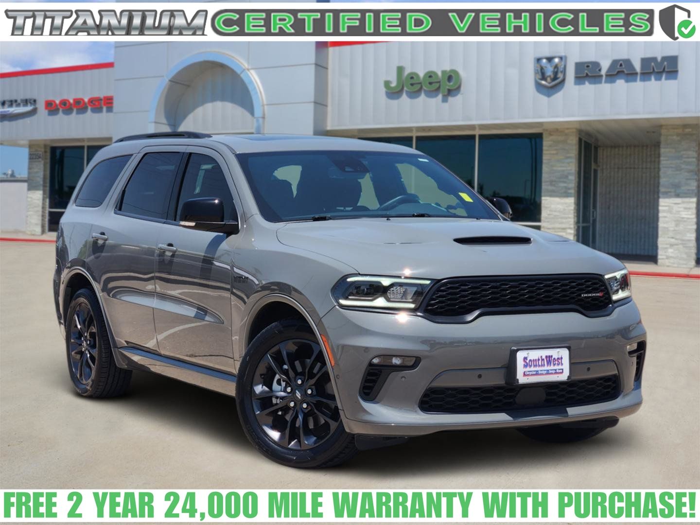 Destroyer Gray Clearcoat 2023 Dodge Durango SUV / Crossover Rear-Wheel Drive 8-Speed Automatic