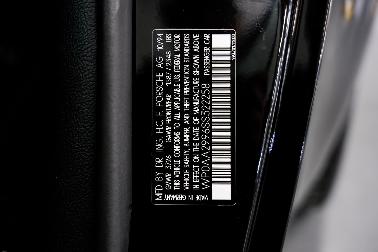 1995 Porsche 911 Carrera — photo 48
