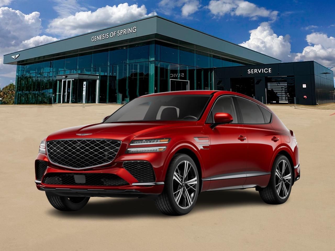 2026 Genesis GV80 Coupe 3.5T e-SC Red at Genesis of Spring