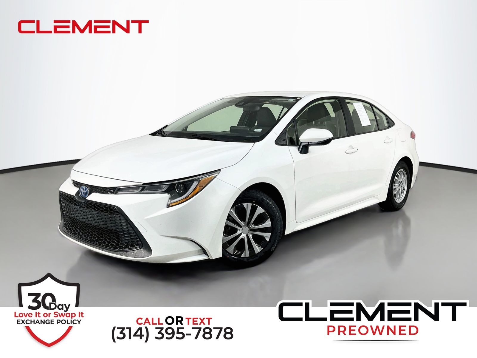 White 2022 Toyota Corolla Hybrid Sedan Front-Wheel Drive Continuously Variable Transmission