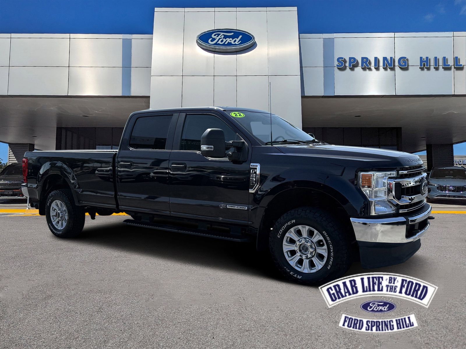Blue Metallic 2022 Ford F-250 Super Duty XL Crew Cab 4WD Pickup Truck Four-Wheel Drive Automatic