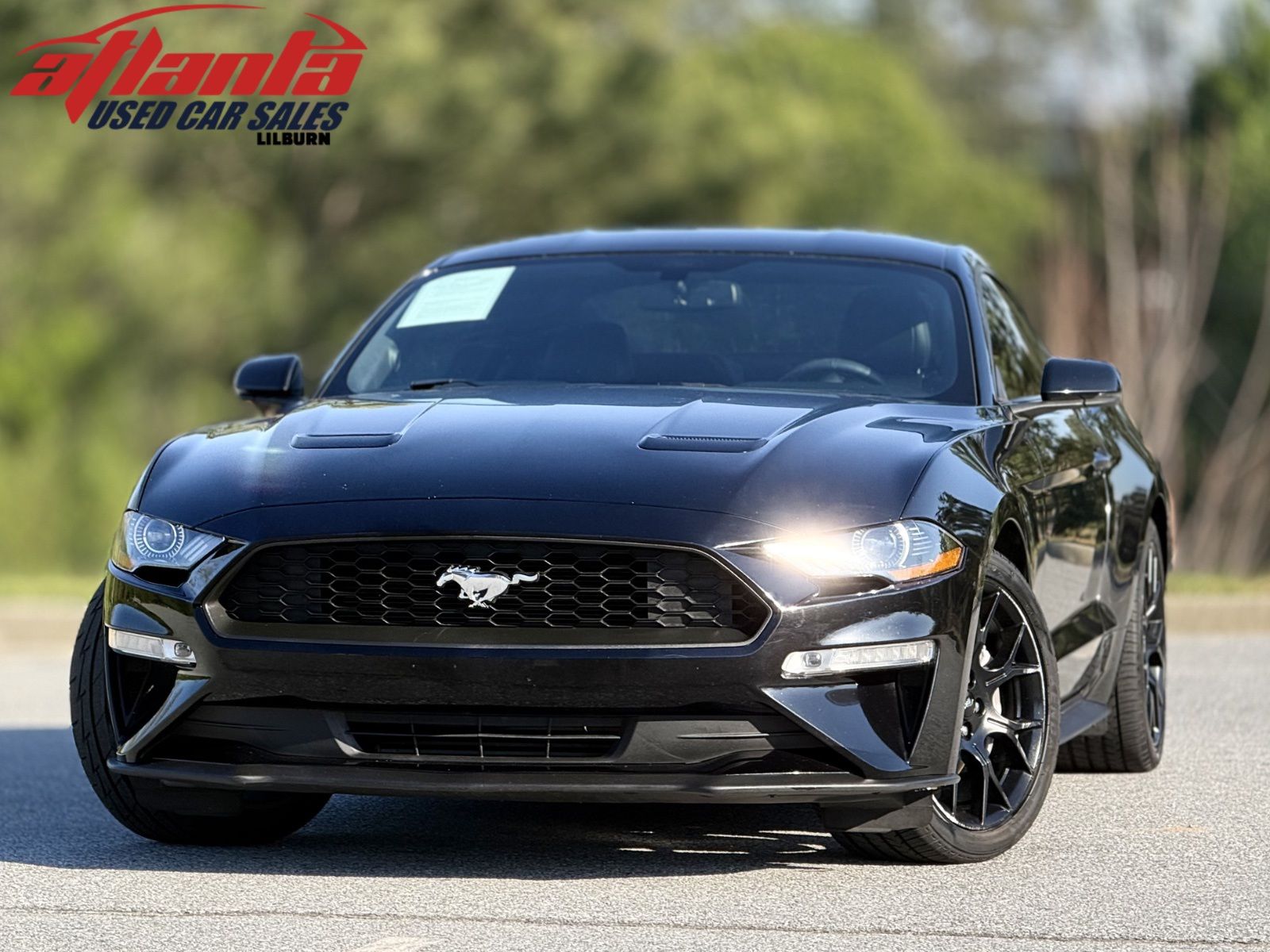 Shadow Black 2018 Ford Mustang EcoBoost Premium Coupe RWD Coupe Rear-Wheel Drive 6-Speed Manual