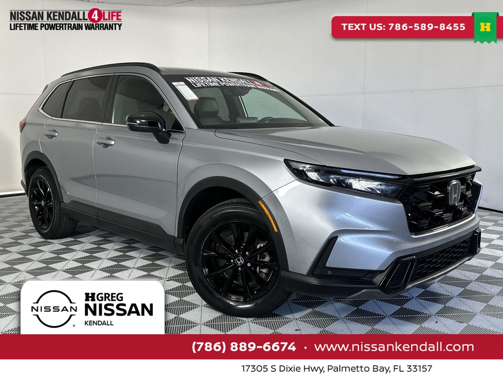 Lunar Silver Metallic 2024 Honda CR-V Hybrid SUV / Crossover All-Wheel Drive Continuously Variable Transmission