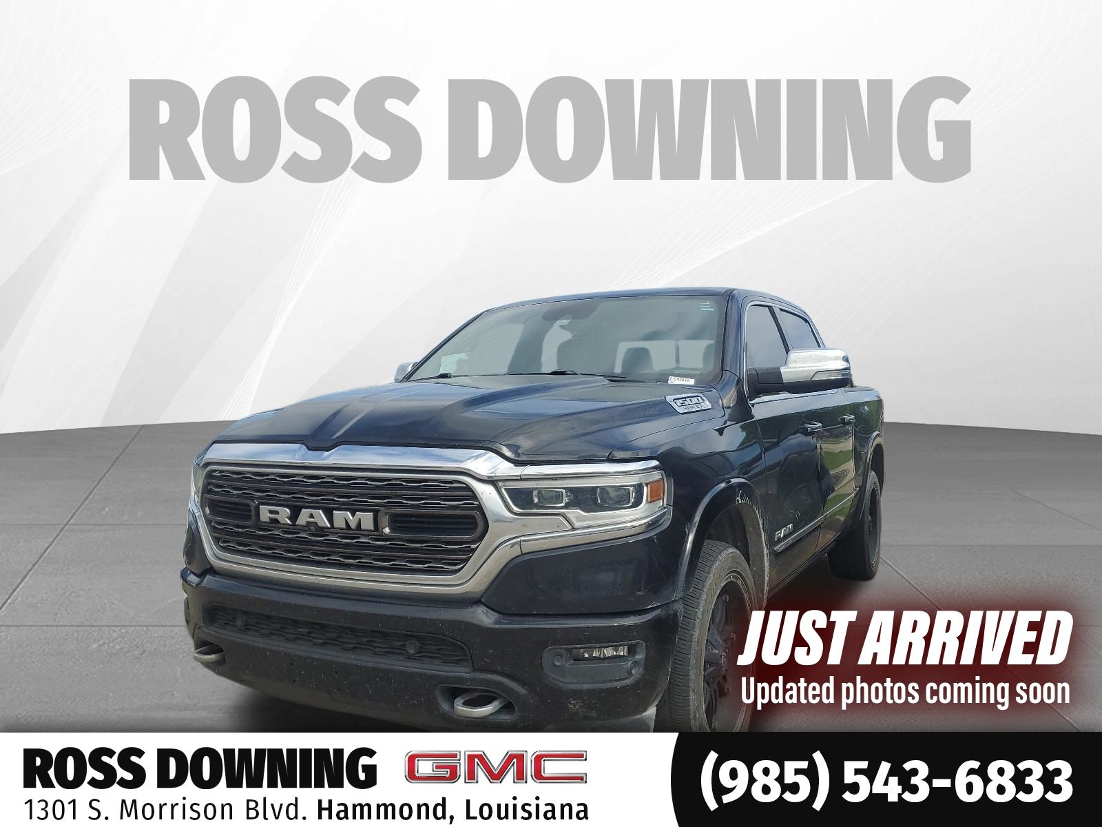 Diamond Black Crystal Pearlcoat 2020 RAM 1500 Limited Crew Cab 4WD Pickup Truck Four-Wheel Drive 8-Speed Automatic